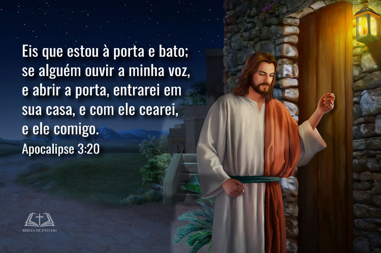 Apocalipse 3:20 | Eis que estou à porta e bato
