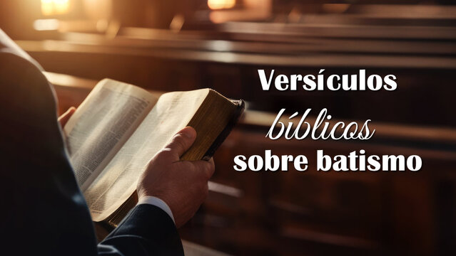 Versículos Bíblicos sobre batismo