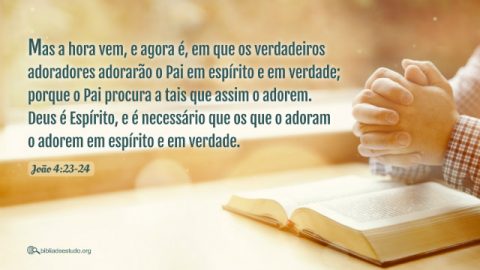 João 4:23-24 Estudo,Imagem da oração