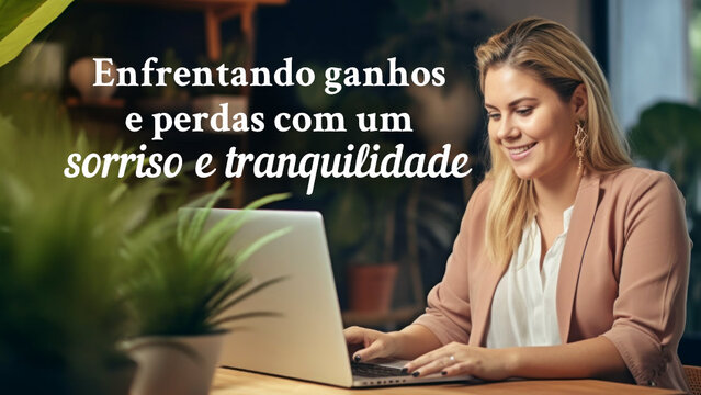 Enfrentando ganhos e perdas com um sorriso e tranquilidade