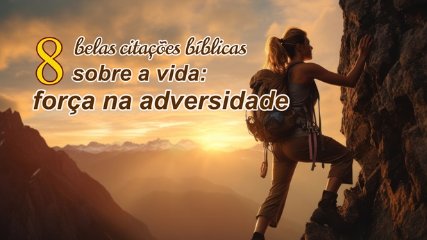 8 belas citações bíblicas sobre a vida: força na adversidade